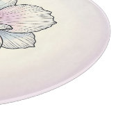 Zarte Pastell-Mohnblume Schneidebrett (Ecke)