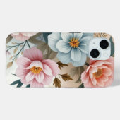 Zarte Pastellblumen Case-Mate iPhone Hülle (Rückseite (Horizontal))