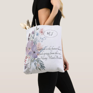 Zarte Pastellblumen Tasche
