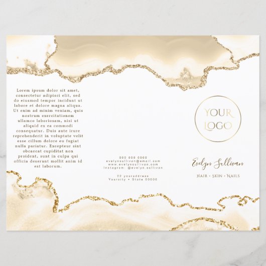 zarte Pfirsichbroschüre (Vorderseite)