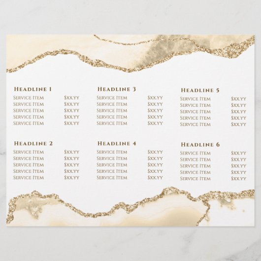 zarte Pfirsichbroschüre (Rückseite)