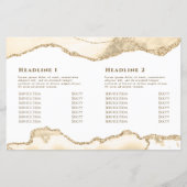 zarte Pfirsichbroschüre (Rückseite)