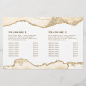 zarte Pfirsichbroschüre (Rückseite)