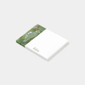 Zarte Regentropfen Post-It Notes Klebezettel (angewinkelt)
