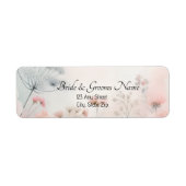 Zarte Return Address Labels mit Queen Anne's Lace (Vorne)