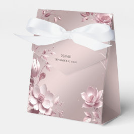 Zarte rosa Blumen Geschenkbox Geschenkschachtel