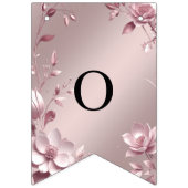 Zarte rosa Blumenwimpel Flagge (Zweite Fahne)
