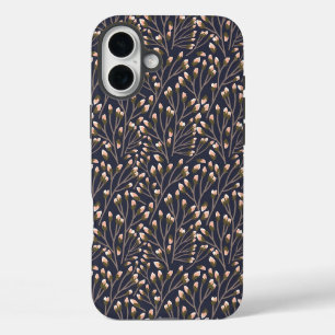 Zarte rosa Knospen auf braunen Zweigen iPhone 16 Plus Hülle