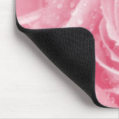 Zarte Rosa Mousepad (Ecke)