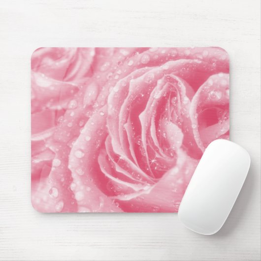 Zarte Rosa Mousepad (Mit Mouse)