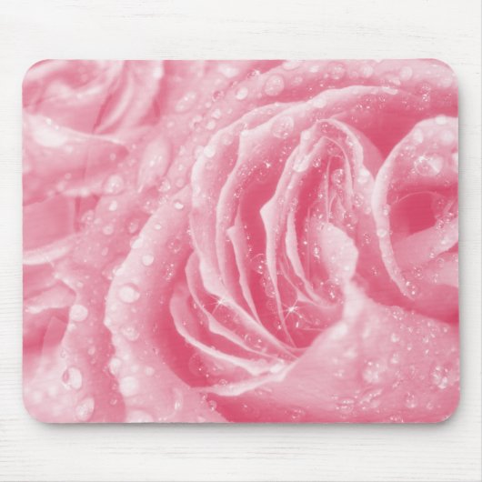Zarte Rosa Mousepad (Vorne)