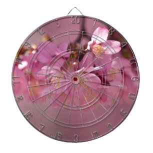 Zarte rosa Sakura-Kirschblüten Bouquet Dartscheibe