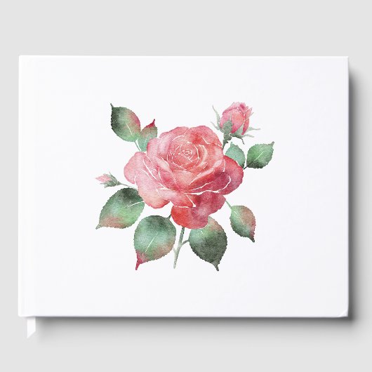 Zarte Rose Gästebuch (Vorderseite)