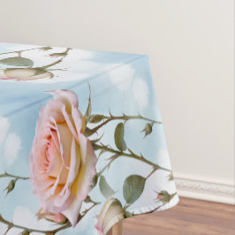 Zarte Rosen in Pastellfarben auf einem Farbverlauf Tischdecke