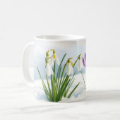 Zarte Schneeglöckchen & Krokusse Tasse (Vorderseite Links)