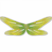 zarte Smaragdgrüne Drachenfliegenflügel Aufkleber (Vorderseite)