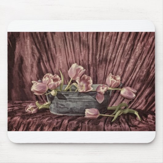 Zarte Tulpen Mousepad (Vorne)