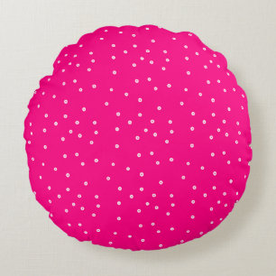 Zarte verstreute Tupfen Rundes Kissen