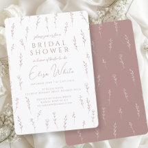 Zarte verstreute Wildblumen Mauve Brautdusche