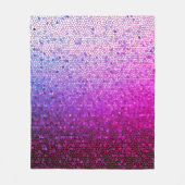 Zarte Violet Mosaik Fleece Blanket (Vorderseite)
