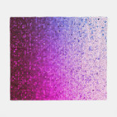 Zarte Violet Mosaik Fleece Blanket (Vorderseite (Horizontal))