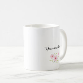 Zarte Wasserfarben-Wildblumen Kaffeetasse