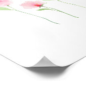 Zarte Wasserfarben-Wildblumen Poster (Ecke)