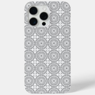 Zarte weiße Quadrate auf einem hellgrauen Hintergr Case-Mate iPhone Hülle