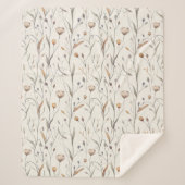 Zarte Wildblumen Sherpadecke (Vorderseite)
