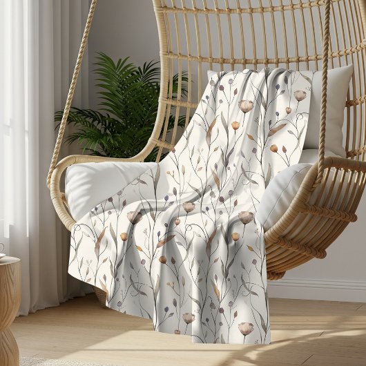 Zarte Wildblumen Sherpadecke