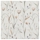 Zarte Wildblumen Stoff (Nahaufnahme)