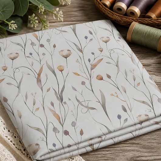 Zarte Wildblumen Stoff