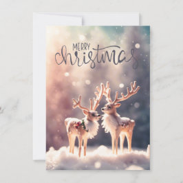  "Zarte Winterfreunde" – Exklusives Design Feiertagskarte