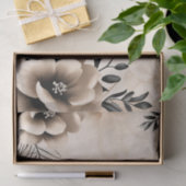 Zarter Beige Hintergrund mit Blume Seidenpapier (Geschenk)