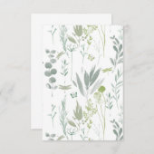 Zarter Blumengebrauch laden ein Einladung (Vorne/Hinten)