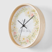 Zarter Blumenkranz Uhr (Winkel)