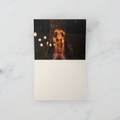 Zarter Blumenrahmen Dankeskarte (Innenseite)