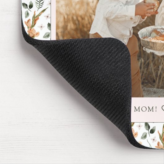 Zarter Blumenstrauß Muttertag Mousepad (Ecke)