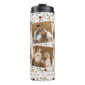 Zarter Blumenstrauß Muttertag Thermosbecher (Vorderseite)