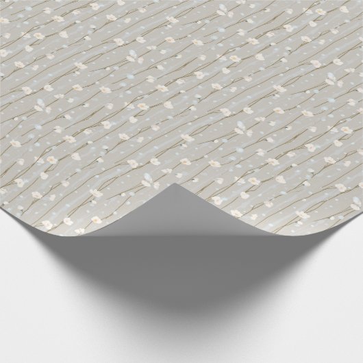 Zarter Blumenumschlag Geschenkpapier (Ecke)