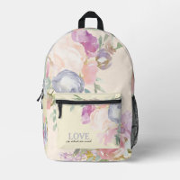 Zarter floraler Aquarellsack