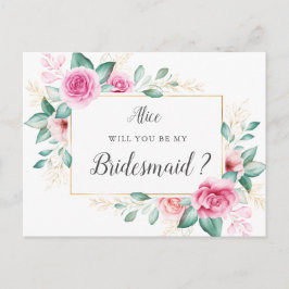 zarter Garten Blumenüberdacht Einladung Postkarte