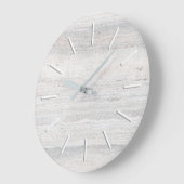 zarter grauer Stein Große Wanduhr (Winkel)
