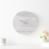 zarter grauer Stein Große Wanduhr (Zuhause)