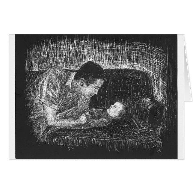 Zarter Moment mit Baby (Vorderseite (Horizontal))