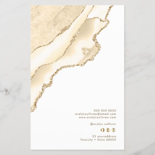 zarter Pfirsichpreis-Flyer Flyer (Hinten)