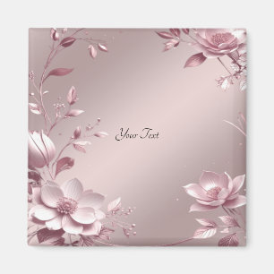 Zarter rosa Blumenmagnet Magnet