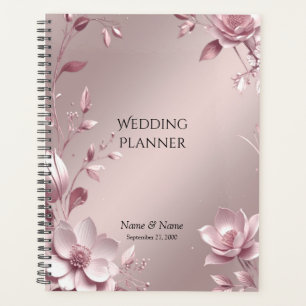 Zarter rosa Blumenplaner Planer