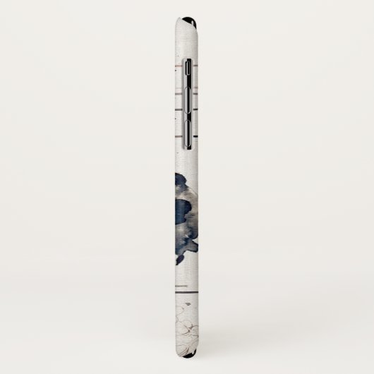 Zarter, rosa, orangefarbener, blumenblauer Aquarel Case-Mate iPhone Hülle (Hinten/Links)