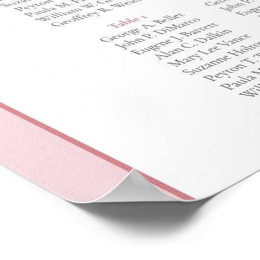 Zarter, rosa Pampas-Boho-Bogen Poster (Ecke)